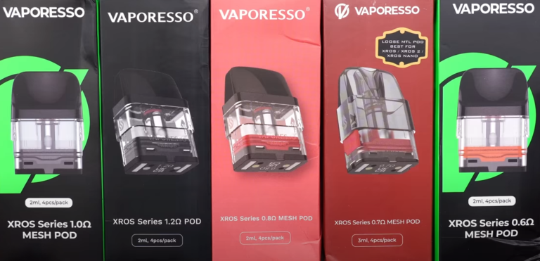 Vaporesso Xros Pods Difference